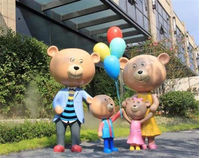 Patung Resin Keluarga Beruang